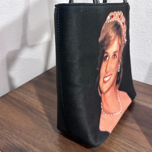 y2k princess diana embellished black beaded bag - Picture 5 of 6
